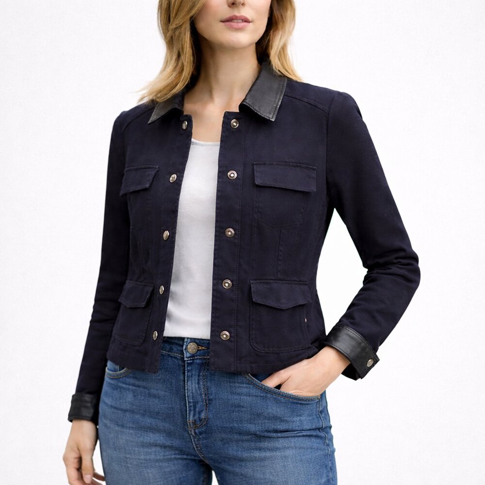 🖤  NWOT Ann Taylor Petite Cotton Blazer Jacket | 4P (Fits S)